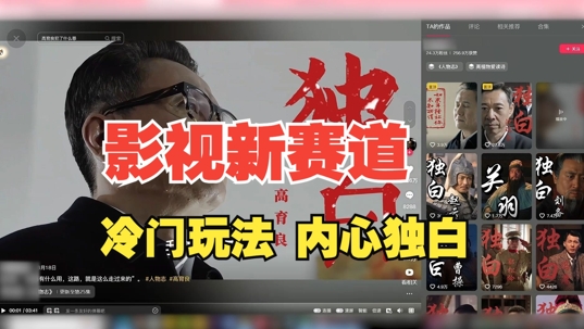 最新影视解说玩法，人物独白，30天涨粉24万+，全流程拆解【揭秘】-南友云赚