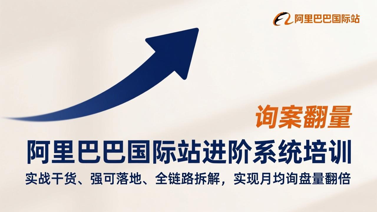 阿里巴巴国际站进阶系统培训，实战干货、强可落地、全链路拆解，实现月均询盘量翻倍-南友云赚