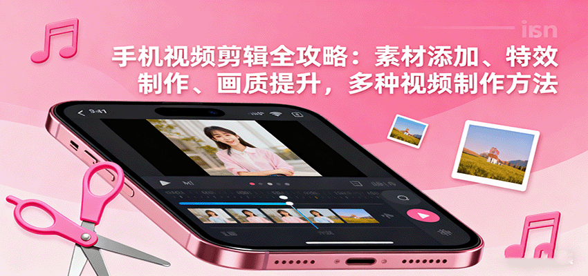 手机视频剪辑全攻略：素材添加、特效制作、画质提升，多种视频制作方法-南友云赚