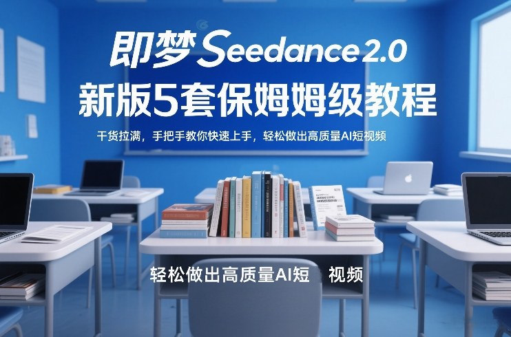 即梦Seedance2.0新版5套保姆级教程，干货拉满，手把手教你快速上手，轻松做出高质量AI短视频-南友云赚