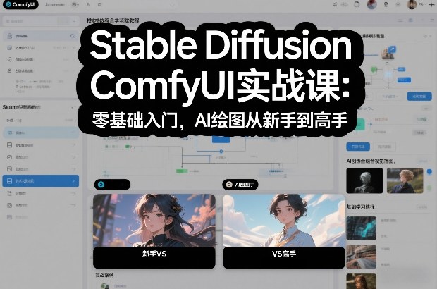 Stable Diffusion ComfyUI实战课：零基础入门，AI绘图从新手到高手-南友云赚
