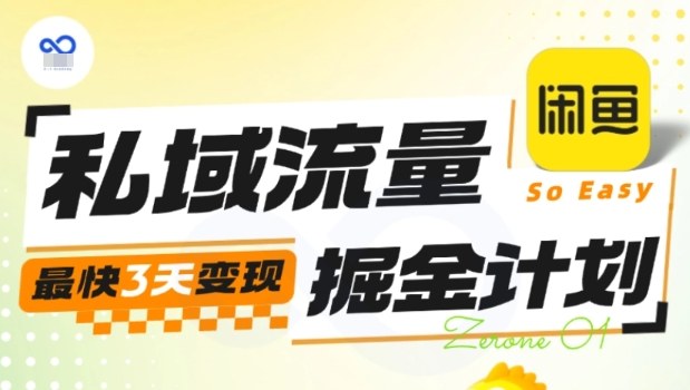 私域流量掘金计划实战训练营，最快3天变现-南友云赚