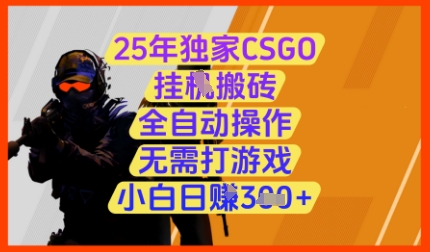 0d0ddb04f94f2aeac179695ed81e9b24.jpeg 25年独家CSGO挂G搬砖,全自动操作,无需打游戏,小白日入3张+【揭秘】