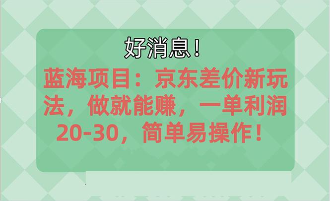 越早知道越能赚到钱的蓝海项目：京东大平台操作，一单利润20-30，简单...-南友云赚