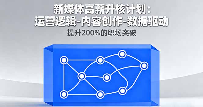 新媒体高薪升核计划：运营逻辑-内容创作-数据驱动，提升200%的职场突破-南友云赚