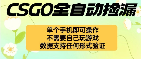 自动挂G捡漏，不用自己挂G不用玩游戏，一个手机即可操作，新手小白轻松月入1W+【揭秘】-南友云赚