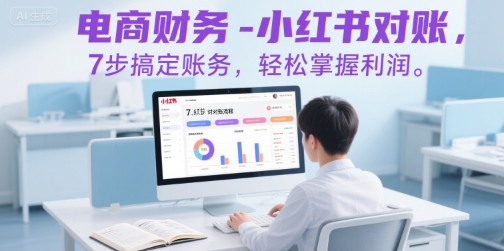 11325e4c8b06a40058a7c6d160006d7c.jpeg 电商财务-小红书对账,7步搞定账务,轻松掌握利润