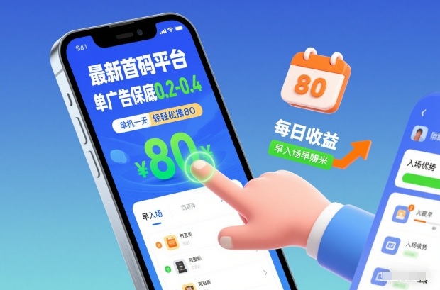 最新首码平台，单广告保底0.2-0.4，单机一天轻松撸80，早入场早賺米【揭秘】-南友云赚