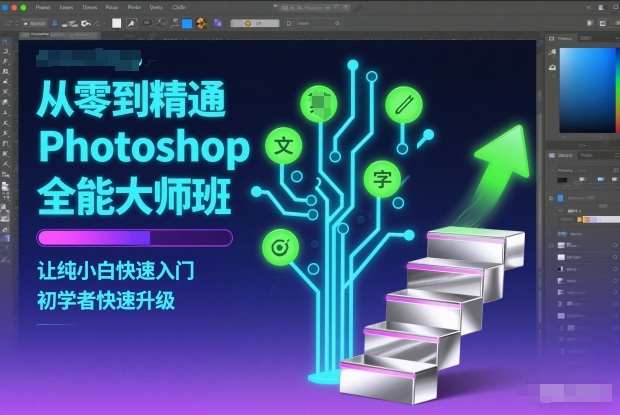 从零到精通Photoshop全能大师班，让纯小白快速入门，初学者快速升级-南友云赚
