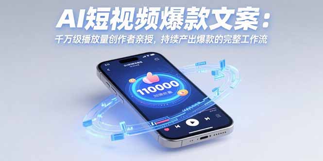 17eaceea68772e4472dbf4f0dd4ce0ed.jpeg AI短视频爆款文案:千万级播放量创作者亲授,持续产出爆款的完整工作流