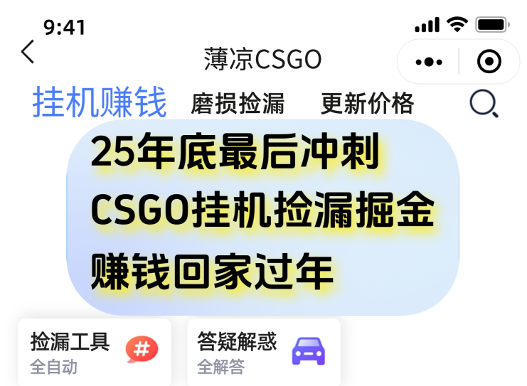 用CSGO游戏挂机捡漏掘金赚钱掘金，一部手机轻松日入500+-南友云赚