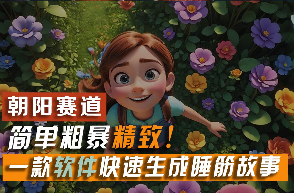 利用一款软件5分钟一条爆款睡筋故事，简单粗暴精致！小白月入2w+-南友云赚