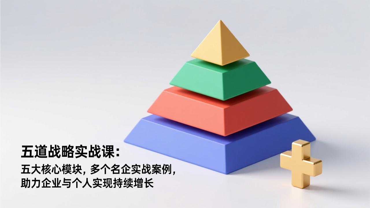 五道战略实战课：五大核心模块，多个名企实战案例，助力企业与个人实现持续增长-南友云赚