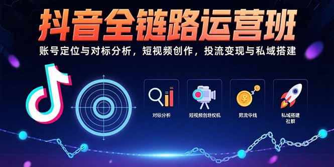1ca377e162a9f1a466210bc6a6c9af51.jpeg 抖音全链路运营班:账号定位与对标分析,短视频创作,投流变现与私域搭建