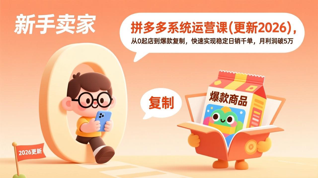 拼多多系统运营课(更新2026-南友云赚