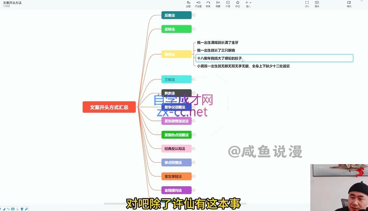 咸鱼老师·2024最新最全解说类文案课
