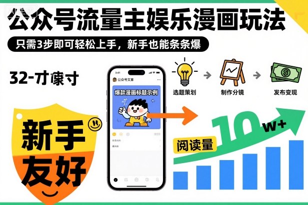 ‍‬⁢‍⁡‍‍⁡​⁣⁤‍‬⁡⁣⁢​⁣‍⁣‌‌⁢​⁡⁡‌​⁢⁣⁢​⁢‌​⁣‬​⁣‬‬⁣⁢​⁢⁣公众号流量主娱乐漫画玩法，只需3步即可轻松上手，新手也能条条爆-南友云赚