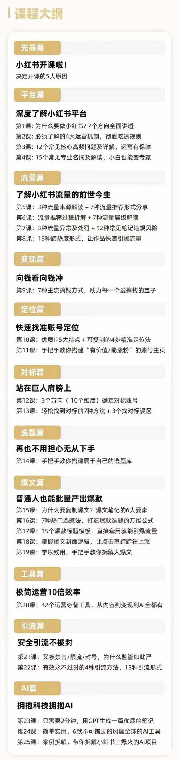 2024年最新小红书运营课程：普通人也能引爆小红书(25节课)