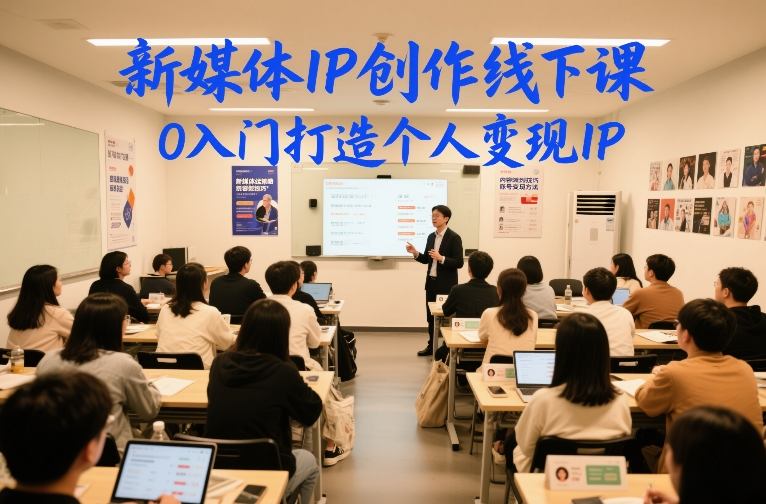 新媒体IP创作线下课，0入门打造个人变现IP-南友云赚