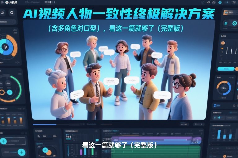 AI视频人物一致性终极解决方案(含多角色对口型)，看这一篇就够了(完整版)-南友云赚