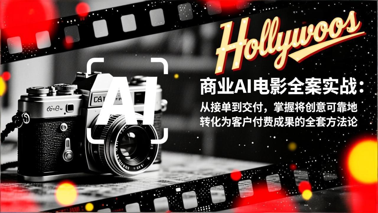 商业AI电影全案实战：从接单到交付，掌握将创意可靠地转化为客户付费成果的全套方法论-南友云赚