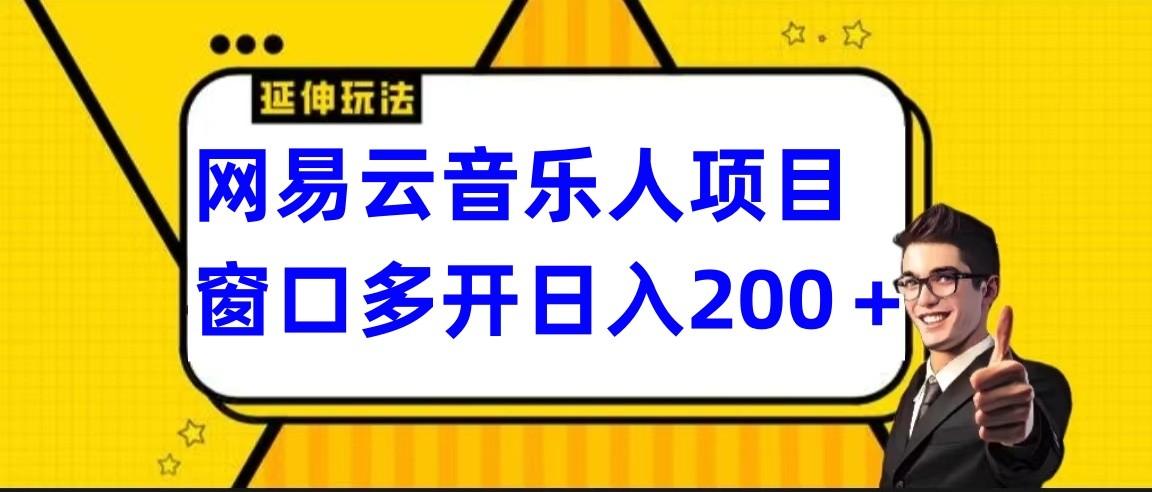 网易云挂机项目延伸玩法，电脑操作长期稳定，小白易上手-南友云赚