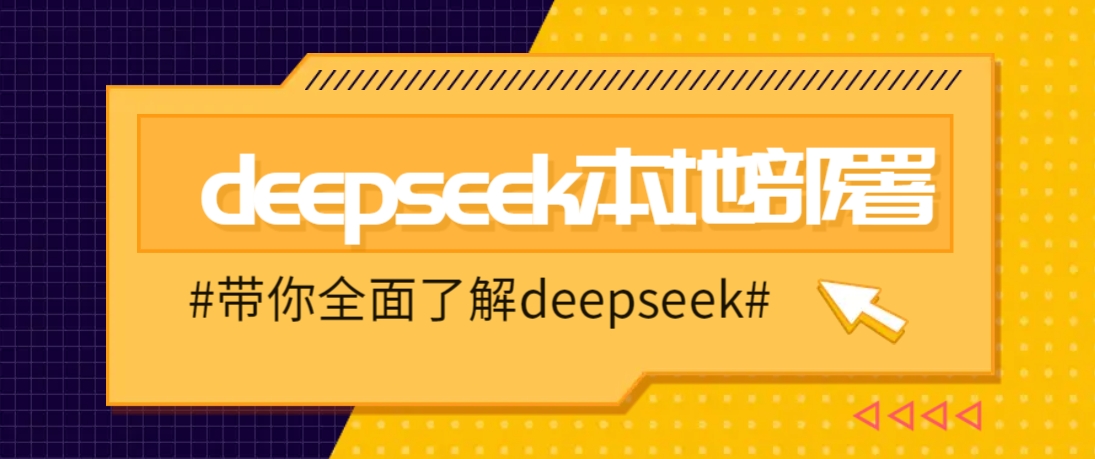 DeepSeek本地部署详细教程,轻松将deepseek部署到你的电脑上-南友云赚