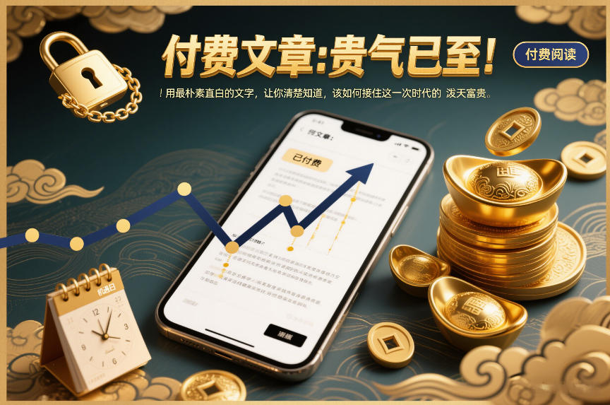 付费文章：贵气已至！用最朴素直白的文字，让你清楚知道，该如何接住这一次时代的泼天富贵-南友云赚