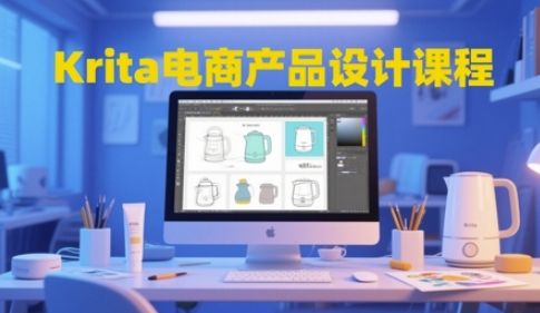 Krita电商产品设计课程，掌握从工具使用到创意落地的全链路设计能力-南友云赚