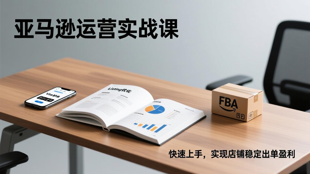 亚马逊运营实战课，Listing优化、Vine秒杀、FBA发货，快速上手，实现店铺稳定出单盈利-南友云赚