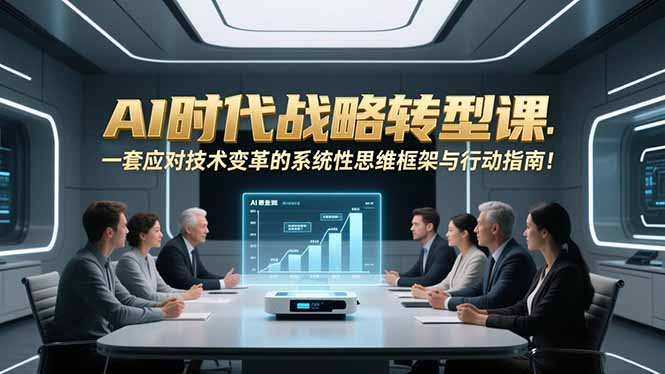 AI时代战略转型课：一套应对技术变革的系统性思维框架与行动指南！-南友云赚