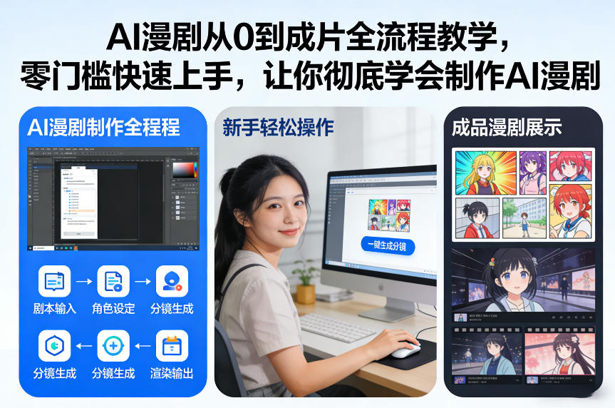 AI漫剧从0到成片全流程教学，零门槛快速上手，让你彻底学会制作AI漫剧【保姆级教程】-南友云赚