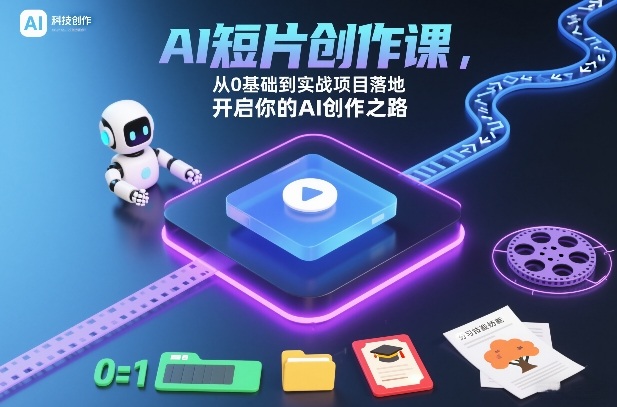 AI短片创作课，从0基础到实战项目落地，开启你的AI创作之路-南友云赚