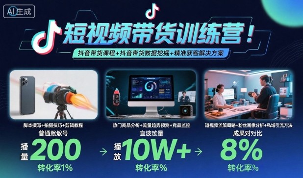 3d260614779e2a1753bd449c161ef159.jpeg 短视频带货训练营,抖音带货课程+抖音带货数据挖掘+精准获客解决方案