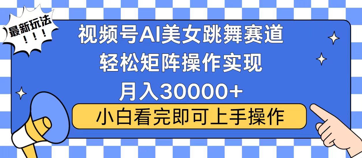 视频号蓝海赛道玩法，当天起号，拉爆流量收益，小白也能轻松月入30000+-南友云赚