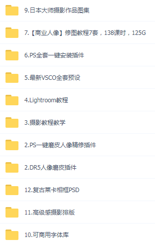 某宝买的杂乱PS LR教程预设摄影-南友云赚