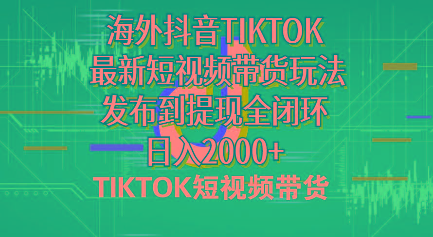 海外短视频带货，最新短视频带货玩法发布到提现全闭环，日入2000+-南友云赚