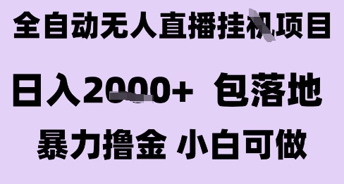 最新全自动抖音无人直播挂G项目，日入2k+ 包落地暴力撸金，小白可做【揭秘】-南友云赚