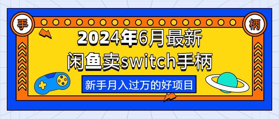 2024年6月最新闲鱼卖switch游戏手柄，新手月入过万的第一个好项目-南友云赚