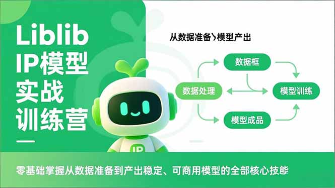 Liblib IP模型实战训练营，零基础掌握从数据准备到产出稳定、可商用模型的全部核心技能-南友云赚