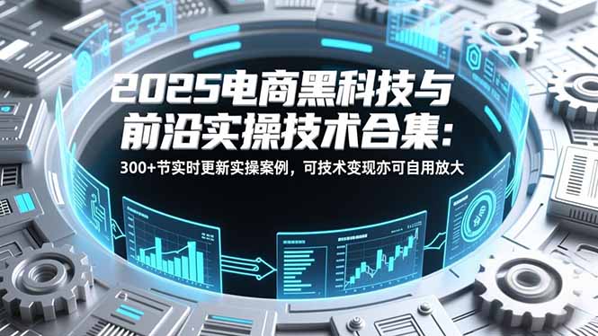 2025电商黑科技与前沿实操技术合集：300+节实时更新实操案例，可技术变现亦可自用放大-南友云赚
