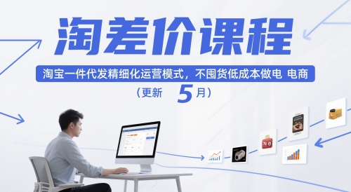 4cc3e62a6eef8cb5e11c458e907064ff.jpeg 淘差价课程,淘宝一件代发精细化运营模式,不囤货低成本做电商(更新10月)