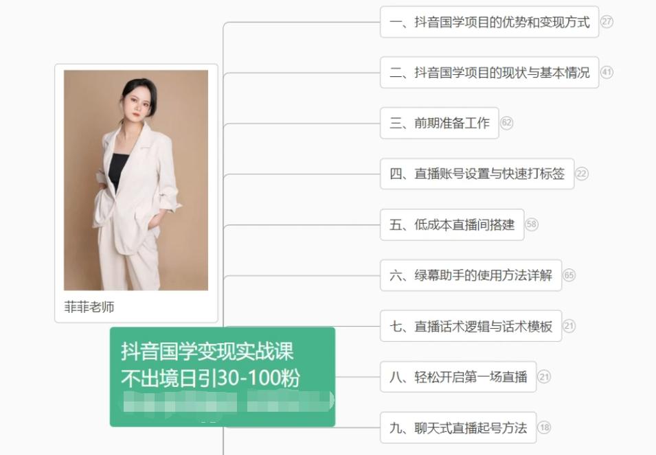 抖音国学变现项目：不出境日引30-100粉实战课程-南友云赚