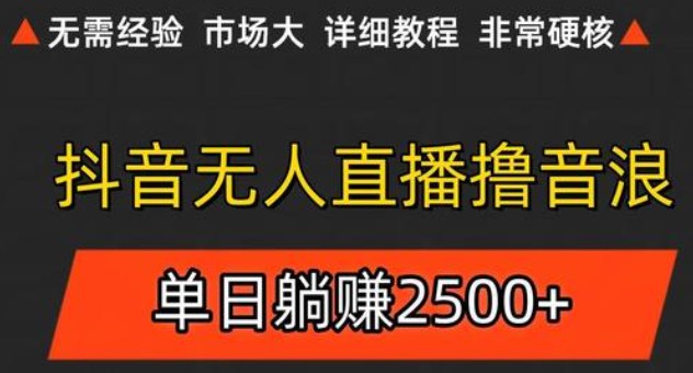 抖音无人直播6.0 简单无脑可矩阵 每天两小时轻松躺赚500+-南友云赚