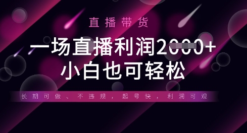 半无人直播带货，一场利润数张，适合所有平台玩法，小白也可轻松-南友云赚