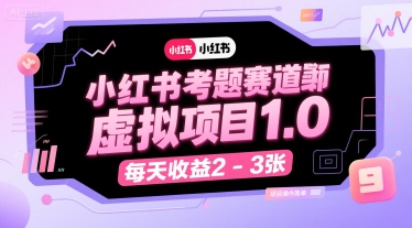 50a647698374192ce1e4ddb1cad04943.jpeg 小红书考题赛道虚拟项目1.0,项目操作简单,每天收益2-3张