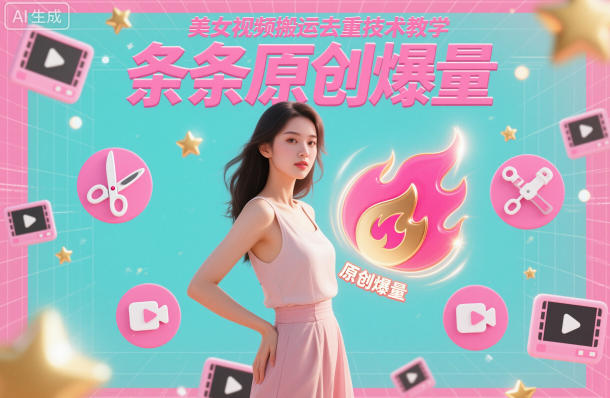 美女视频搬运去重技术教学，条条原创爆量-南友云赚
