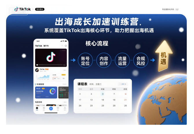 565d6ad46a288a448e33715f029a104c.jpeg 出海成长加速训练营,系统覆盖TikTok出海核心环节,助力把握出海机遇(更新)