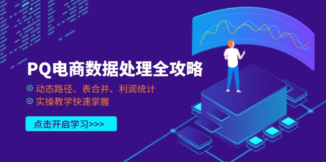 PQ电商数据处理全攻略，动态路径、表合并、利润统计，实操教学快速掌握-南友云赚