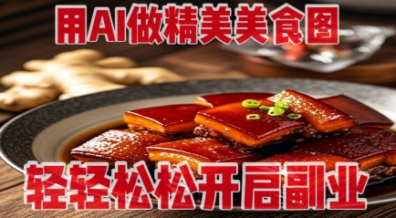 用AI做精美美食图，无需专业设备拍摄，轻轻松松开启副业-南友云赚